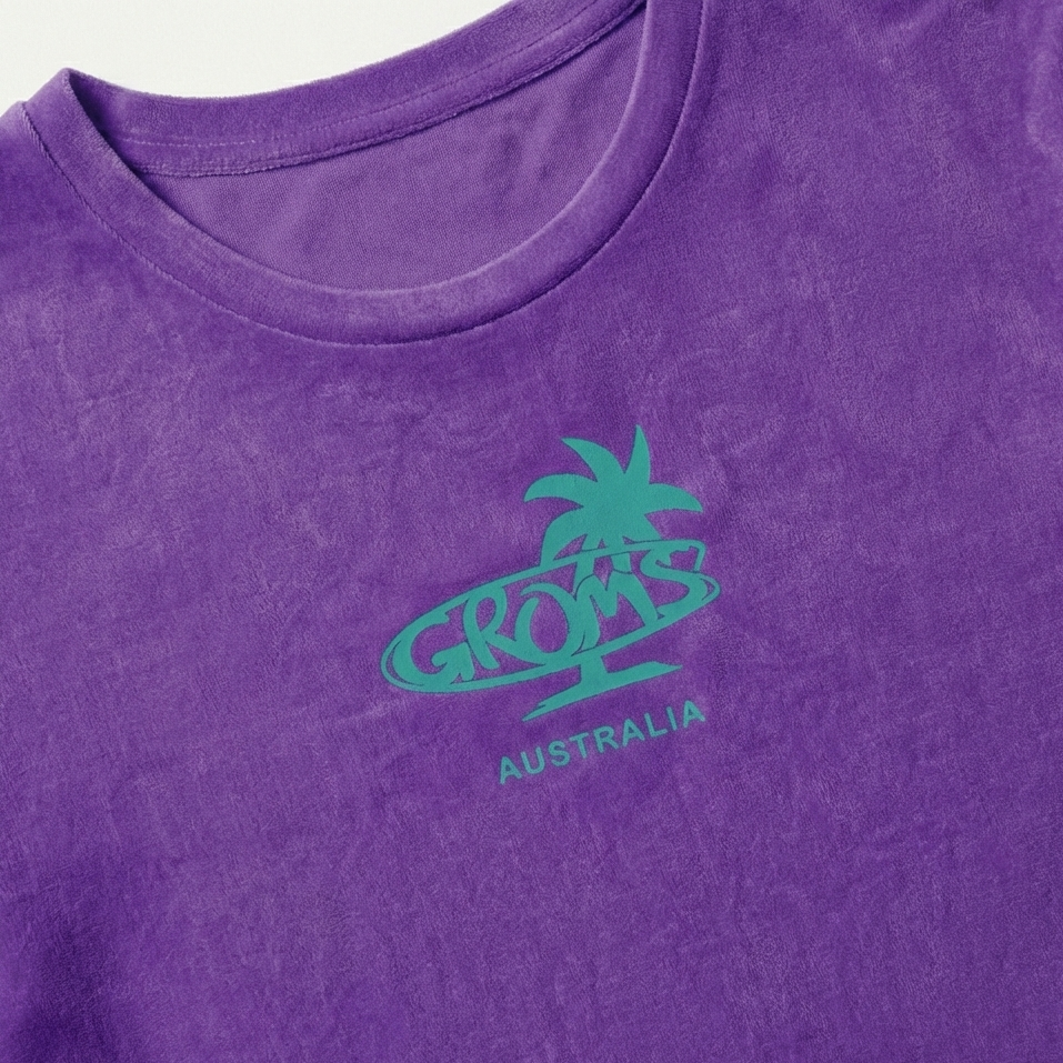 Ladies Crop Tee - Purple