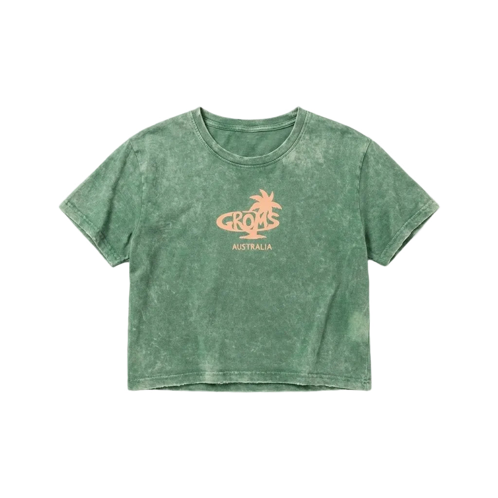 Ladies Crop Tee - Green